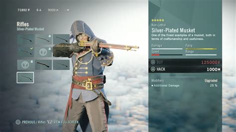 assassin's creed unity best weapons